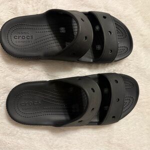 Crocs Black Slide Sandals